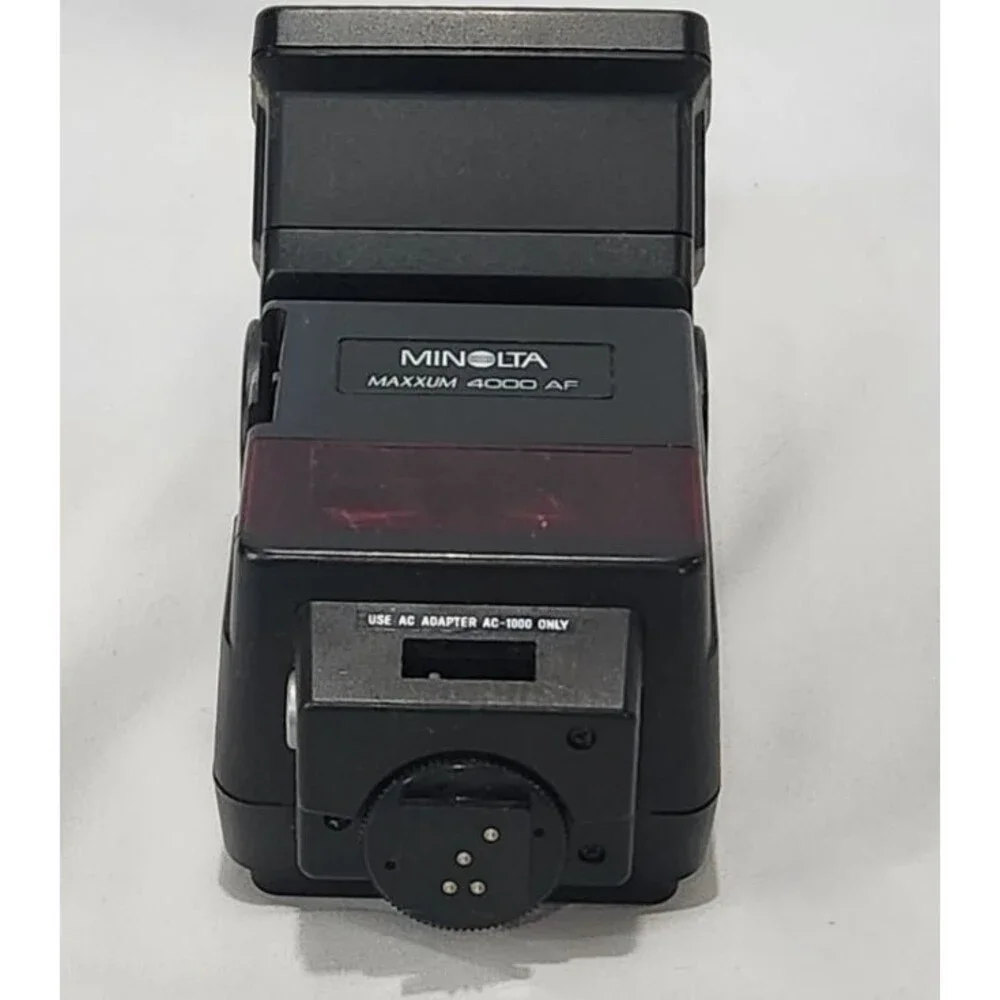 Vtg Minolta Maxxum 4000 AF Camera Flash Shoe Mount UNTESTED Missing Cover